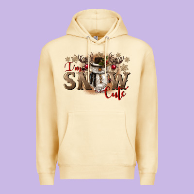 Im Snow Cute Premium Hoodie Designed By Cowgirlartshop