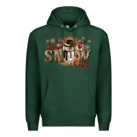 Sports Green im snow cute Premium Hoodie - CowGirlArtShop