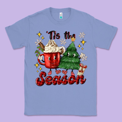 'tis The Season With Christmas Tree And Hot Cocoa Classic Tee Designed By Maliassmallbusiness