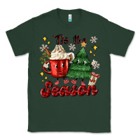 Sports Green 'tis the season with christmas tree and hot cocoa Classic Tee - MaliasSmallBusiness