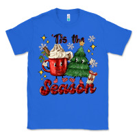 True Royal 'tis the season with christmas tree and hot cocoa Classic Tee - MaliasSmallBusiness
