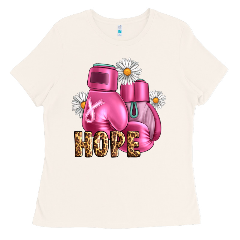 Breast Cancer Boxing Gloves Ladies Tee by Artiststas | Teevron