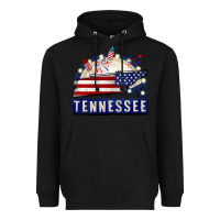 Black tennessee 4th of july Heavyweight Hoodie - CowGirlArtShop