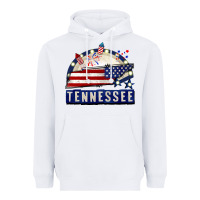 White tennessee 4th of july Heavyweight Hoodie - CowGirlArtShop