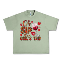 Oil Green oh sip its a girls trip Urban Heavy Tee - NancyCooperArtShop