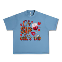Pebble Blue oh sip its a girls trip Urban Heavy Tee - NancyCooperArtShop