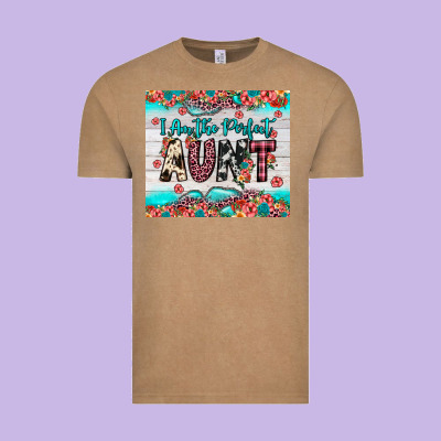 I Am Perfect Aunt Vintage Tee Designed By Jahusdesignshop