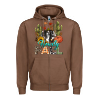Chestnut Howdy Fall Zipper Hoodie - texasbilliewilder