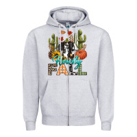 Heather Grey Howdy Fall Zipper Hoodie - texasbilliewilder