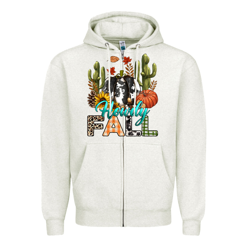 Howdy Fall Zipper Hoodie by texasbilliewilder | Teevron