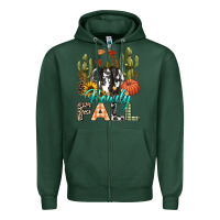 Sports Green Howdy Fall Zipper Hoodie - texasbilliewilder