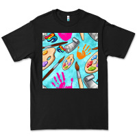 Black find art class seamless pattern Premium Tee - BundleAndBundleShop