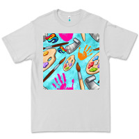Dove Grey find art class seamless pattern Premium Tee - BundleAndBundleShop