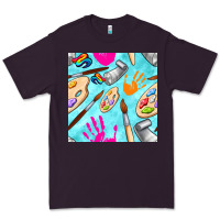 Plum find art class seamless pattern Premium Tee - BundleAndBundleShop