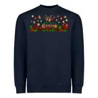 Navy just a girl who loves christmas libbey glass Heavyweight Sweatshirt - BundleAndBundleShop