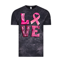 Cloud Black Breast Cancer love Vintage Tee - NancyCooperArtShop