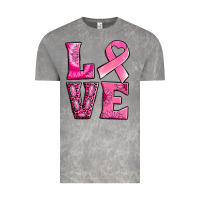 Cloud Rock Breast Cancer love Vintage Tee - NancyCooperArtShop