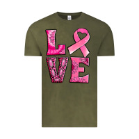 Vintage Olive Breast Cancer love Vintage Tee - NancyCooperArtShop