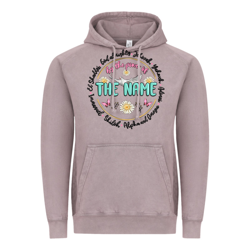 By The Power Of The Name Vintage Hoodie by MaliasSmallBusiness | Teevron