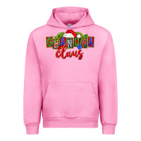 Fuchsia Pink Christmas Grandpa Claus Urban Hoodie - FaDigitalArtStudio