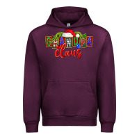 Mauve Wine Christmas Grandpa Claus Urban Hoodie - FaDigitalArtStudio