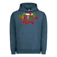 Pigment Midnight Navy Christmas Grandpa Claus Urban Hoodie - FaDigitalArtStudio