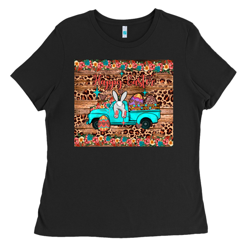 Happy Easter Truck Ladies Tee by JahusDesignShop | Teevron