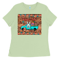 Matcha happy easter truck Ladies Tee - JahusDesignShop