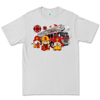 Dove Grey fire truck gnomes Premium Tee - Artiststas