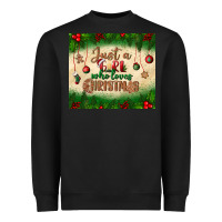 Black just a girl who loves christmas tumbler Heavyweight Sweatshirt - BundleAndBundleShop
