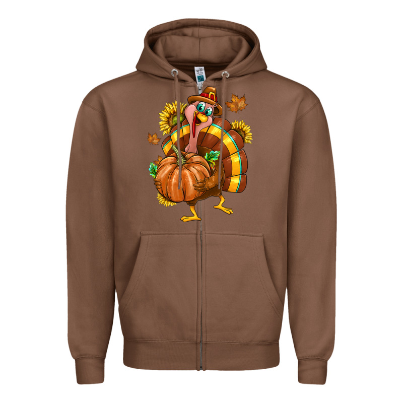 Thanksgiving Turkey Zipper Hoodie by texasbilliewilder | Teevron