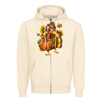 Sandshell Thanksgiving Turkey Zipper Hoodie - texasbilliewilder