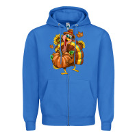 True Royal Thanksgiving Turkey Zipper Hoodie - texasbilliewilder