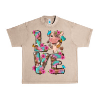 French Oak love little cute cow Urban Heavy Tee - NancyCooperArtShop
