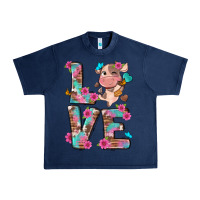 Navy love little cute cow Urban Heavy Tee - NancyCooperArtShop