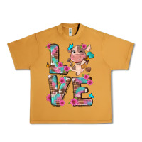 Love Little Cute Cow Urban Heavy Tee | Teevron
