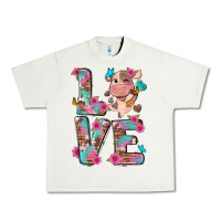 Pistachio love little cute cow Urban Heavy Tee - NancyCooperArtShop