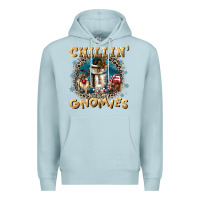 Blue Mist chillin with my gnomies Premium Hoodie - CowGirlArtShop