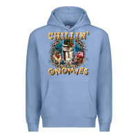 Colony Blue chillin with my gnomies Premium Hoodie - CowGirlArtShop