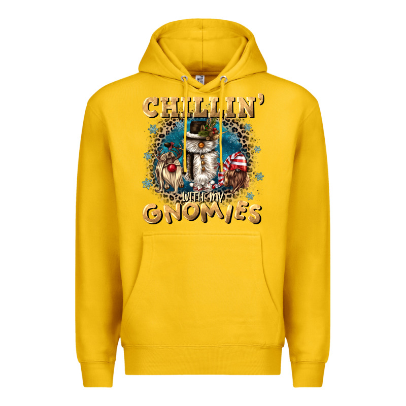 Chillin With My Gnomies Premium Hoodie by CowGirlArtShop | Teevron