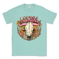 Seafoam bullskull mama Classic Tee - NancyCooperArtShop