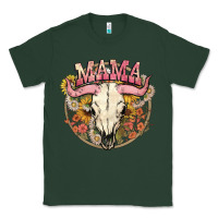 Sports Green bullskull mama Classic Tee - NancyCooperArtShop