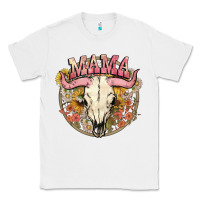 White bullskull mama Classic Tee - NancyCooperArtShop