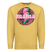 Antique Gold Mama leopard background Mother's Day Premium Sweatshirt - CowGirlArtShop