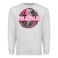 Dove Grey Mama leopard background Mother's Day Premium Sweatshirt - CowGirlArtShop