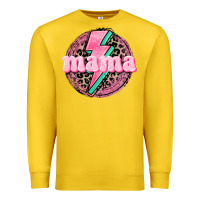 Mama Leopard Background Mother's Day Premium Sweatshirt | Teevron
