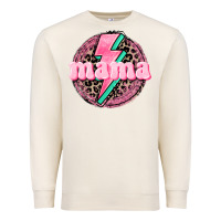 Sandshell Mama leopard background Mother's Day Premium Sweatshirt - CowGirlArtShop