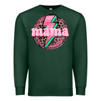 Sports Green Mama leopard background Mother's Day Premium Sweatshirt - CowGirlArtShop