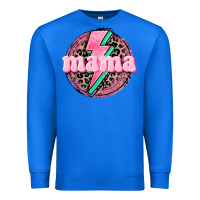 True Royal Mama leopard background Mother's Day Premium Sweatshirt - CowGirlArtShop