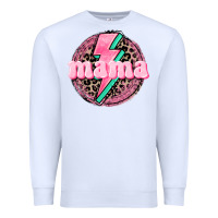 White Mama leopard background Mother's Day Premium Sweatshirt - CowGirlArtShop